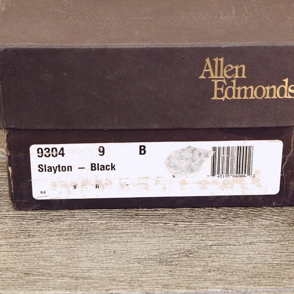 * NIB * $395 Allen Edmonds SLAYTON 9 B Narrow Black * add $15 new Trees main image 13